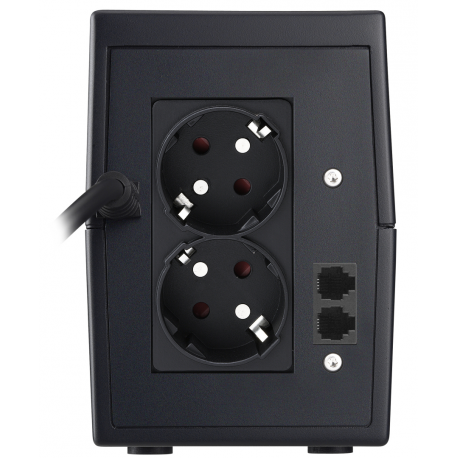 PowerWalker VI 650SE LCD - UPS - AC 230 V - 360 Watt - 650 VA - 7 Ah - USB - output connectors: 2 - black - 7