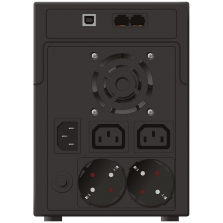 PowerWalker VI 2200 LCD - UPS - AC 230 V - 1200 Watt - 2200 VA - 9 Ah - USB - output connectors: 4 - black - 7