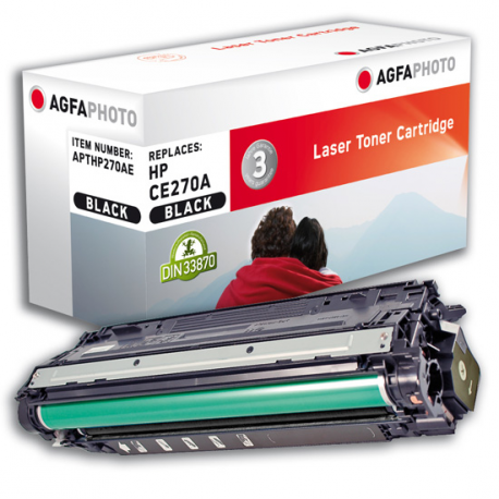 AgfaPhoto - Black - compatible - toner cartridge - for HP Color LaserJet Enterprise CP5525dn, CP5525n, CP5525xh, M750dn, M750n, M750xh - 0