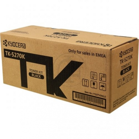 Kyocera TK 5270K - Black - original - toner cartridge - for ECOSYS M6230, M6630, P6230 - 3