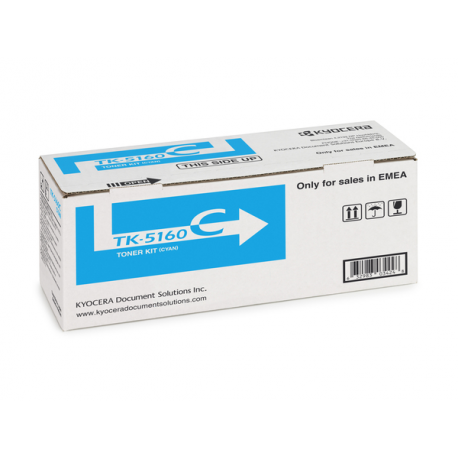 Kyocera TK 5160C - Cyan - original - toner cartridge - for ECOSYS P7040cdn, P7040cdn/KL3 - 3