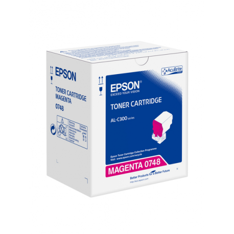 Epson - Magenta - original - toner cartridge - for Epson AL-C300; AcuLaser C3000; WorkForce AL-C300 - 0