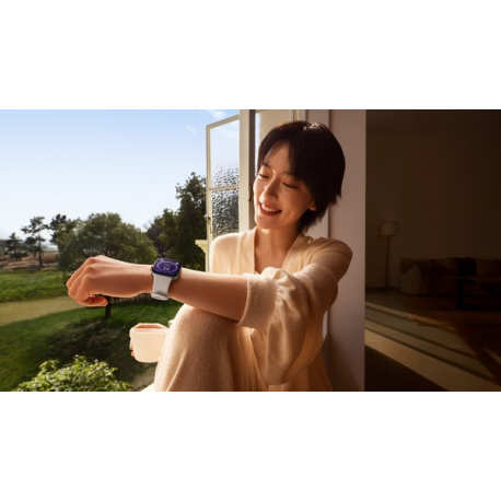 Huawei Watch Fit 3 - Aluminium alloy - smart watch with strap - leather - white - wrist size: 120-190 mm - display 1.82" - Bluetooth, Wi-Fi - 26 g - white - 7