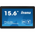 iiyama ProLite TF1633MSC-B1 - LED monitor - 15.6" - open frame - touchscreen - 1920 x 1080 Full HD (1080p) @ 60 Hz - IPS - 450 cd / m² - 1000:1 - 5 ms - HDMI, DisplayPort - speakers - black, matte finish