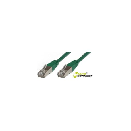 MicroConnect - Network cable - RJ-45 (M) to RJ-45 (M) - 5 m - screened shielded twisted pair (SSTP) - CAT 6 - halogen-free, stranded - green - 1