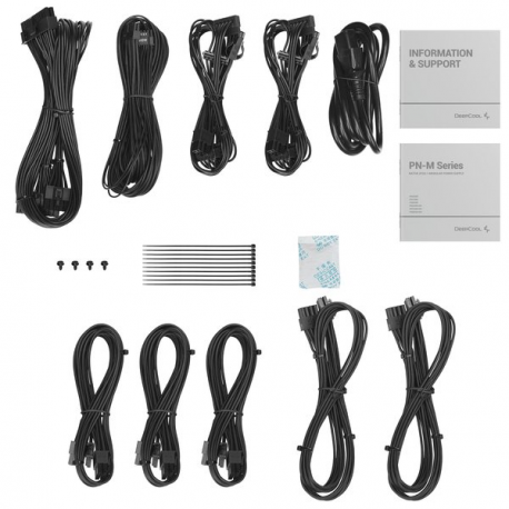 Deepcool PN850M - Power supply (internal) - ATX12V 3.1 / EPS12V - 80 PLUS Gold - AC 100-240 V - 750 Watt - active PFC - Europe - black - 3