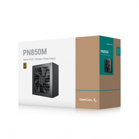 Deepcool PN850M - Power supply (internal) - ATX12V 3.1 / EPS12V - 80 PLUS Gold - AC 100-240 V - 750 Watt - active PFC - Europe - black - 4