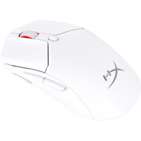 HyperX Pulsefire Haste 2 Mini - Mouse - optical - 6 buttons - wireless, wired - 2.4 GHz, Bluetooth 5.1 - white - 1