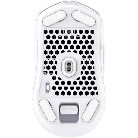 HyperX Pulsefire Haste 2 Mini - Mouse - optical - 6 buttons - wireless, wired - 2.4 GHz, Bluetooth 5.1 - white - 13
