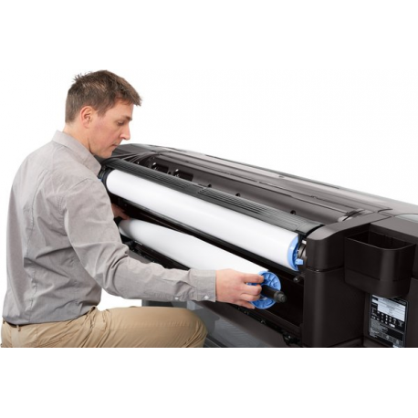 HP DesignJet Z6dr PostScript with V-Trimmer - 44" large-format printer - colour - ink-jet - Roll (111.8 cm) - 2400 x 1200 dpi - up to 1.1 min / page (mono)  /  up to 1.1 min / page (colour) - Gigabit LAN, USB host - cutter - 17
