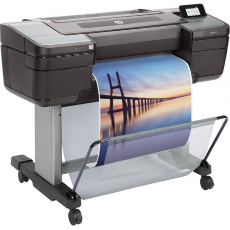 HP DesignJet Z9+ PostScript - 44" large-format printer - colour - ink-jet - Roll (111.8 cm) - 2400 x 1200 dpi - up to 1.2 min / page (mono)  /  up to 1.2 min / page (colour) - Gigabit LAN, USB host - cutter - 26