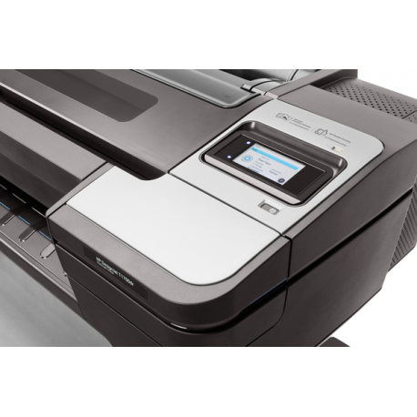 HP DesignJet T1700 - 44" large-format printer - colour - ink-jet - 1118 x 1676 mm - 2400 x 1200 dpi - up to 0.55 min / page - Gigabit LAN, USB host - cutter - 19
