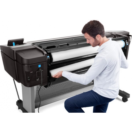 HP DesignJet T1700 - 44" large-format printer - colour - ink-jet - 1118 x 1676 mm - 2400 x 1200 dpi - up to 0.55 min / page - Gigabit LAN, USB host - cutter - 24
