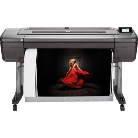 HP DesignJet Z9+dr PostScript - 44" large-format printer - colour - ink-jet - Roll (111.8 cm) - 2400 x 1200 dpi - up to 73.9 sq.m / hour (mono)  /  up to 73.9 sq.m / hour (colour) - capacity: 2 rolls - Gigabit LAN, USB host - cutter - 0