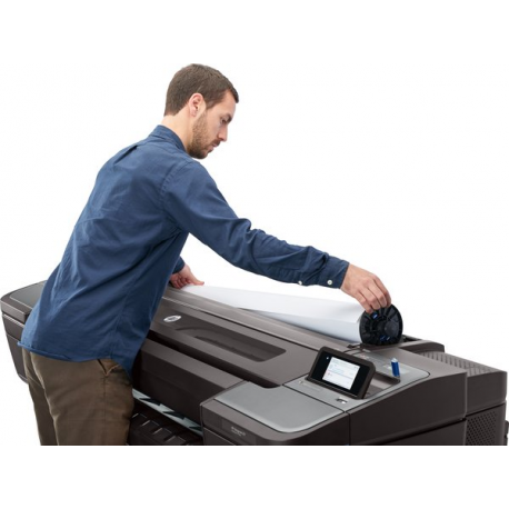 HP DesignJet Z9+dr PostScript - 44" large-format printer - colour - ink-jet - Roll (111.8 cm) - 2400 x 1200 dpi - up to 73.9 sq.m / hour (mono)  /  up to 73.9 sq.m / hour (colour) - capacity: 2 rolls - Gigabit LAN, USB host - cutter - 17