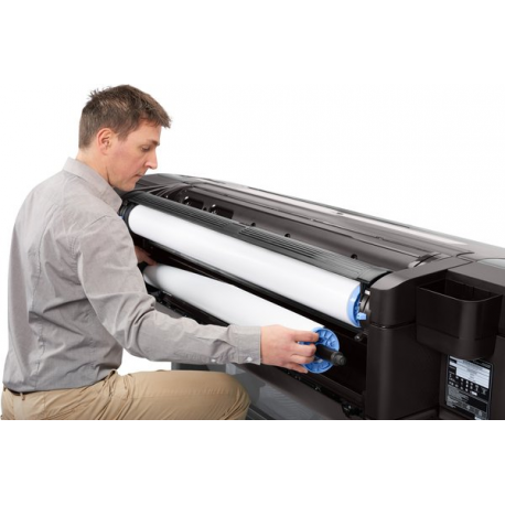 HP DesignJet Z9+dr PostScript - 44" large-format printer - colour - ink-jet - Roll (111.8 cm) - 2400 x 1200 dpi - up to 73.9 sq.m / hour (mono)  /  up to 73.9 sq.m / hour (colour) - capacity: 2 rolls - Gigabit LAN, USB host - cutter - 20