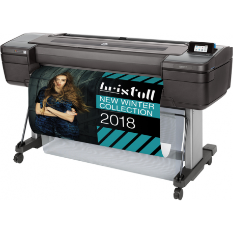 HP DesignJet Z9+dr PostScript - 44" large-format printer - colour - ink-jet - Roll (111.8 cm) - 2400 x 1200 dpi - up to 73.9 sq.m / hour (mono)  /  up to 73.9 sq.m / hour (colour) - capacity: 2 rolls - Gigabit LAN, USB host - cutter - 31
