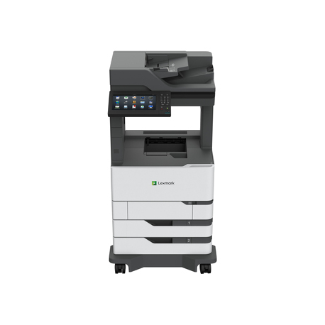 Lexmark MX826ade - Multifunction printer - B/W - laser - 215.9 x 355.6 mm (original) - A4/Legal (media) - up to 66 ppm (copying) - up to 66 ppm (printing) - 1200 sheets - 33.6 Kbps - USB 2.0, Gigabit LAN, USB 2.0 host - 0