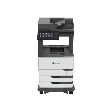 Lexmark MX822ade - Multifunction printer - B/W - laser - 215.9 x 355.6 mm (original) - A4/Legal (media) - up to 52 ppm (copying) - up to 52 ppm (printing) - 1200 sheets - 33.6 Kbps - USB 2.0, Gigabit LAN, USB 2.0 host - 0