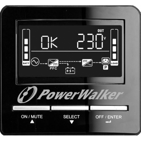 PowerWalker VI 1100 CW - UPS - AC 162-290 V - 770 Watt - 1100 VA - 7 Ah - RS-232, USB - output connectors: 6 - 7