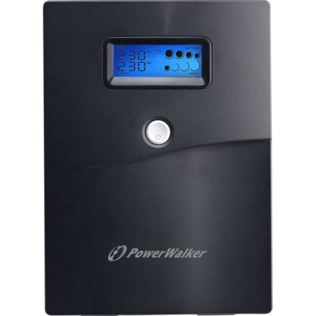 PowerWalker VI 3000 SCL - UPS - AC 162-290 V - 1800 Watt - 3000 VA - 9 Ah - RS-232, USB - output connectors: 4 - 7