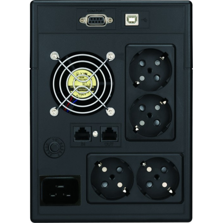 PowerWalker VI 3000 SCL - UPS - AC 162-290 V - 1800 Watt - 3000 VA - 9 Ah - RS-232, USB - output connectors: 4 - 9