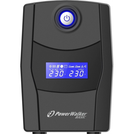 PowerWalker Basic VI 1000 STL - UPS - AC 162-290 V - 600 Watt - 1000 VA - 9 Ah - USB - output connectors: 2 - 4