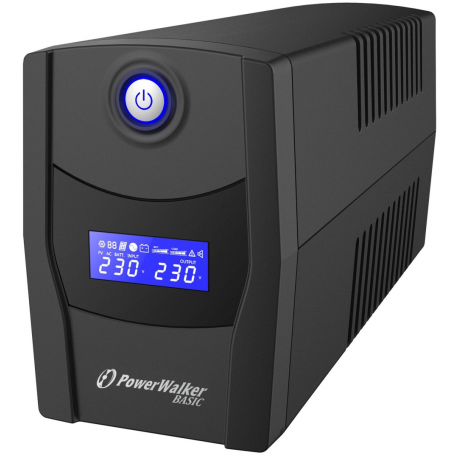 PowerWalker Basic VI 1000 STL - UPS - AC 162-290 V - 600 Watt - 1000 VA - 9 Ah - USB - output connectors: 2 - 5