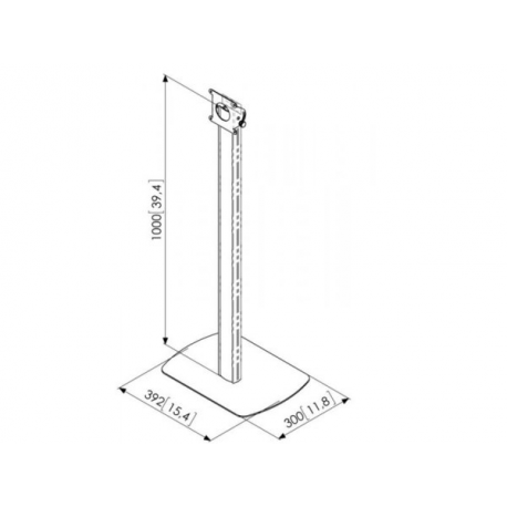 Vogel's PTA 3101 - Stand - for tablet - black - floor-standing - 2