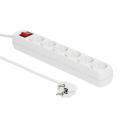 MicroConnect - Power strip - input: CEE 7/7 - output connectors: 6 - 5 m - white