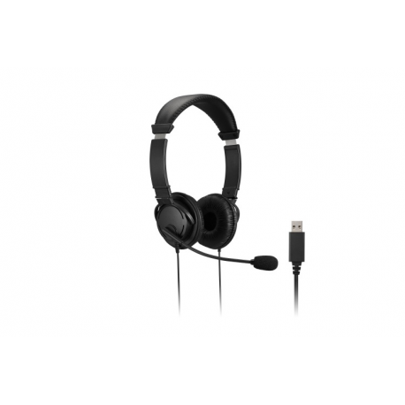 Kensington USB Hi-Fi Headphones - Headphones with mic - on-ear - wired - USB - 11