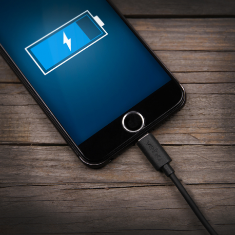 Veho - Lightning cable - USB male to Lightning male - 1 m - black - for Apple iPad / iPhone / iPod (Lightning) - 3