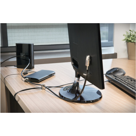 Kensington Desktop and Peripherals Standard Keyed Locking Kit 2.0 - Security cable lock - 2.4 m - 10