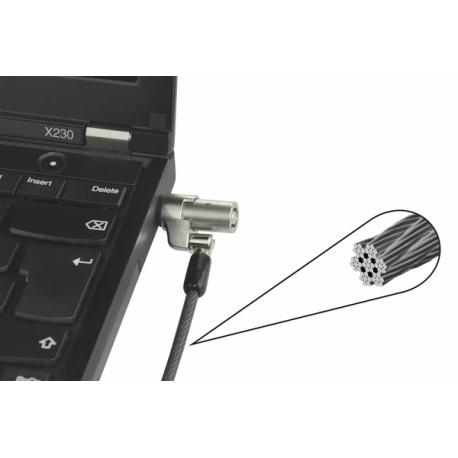 DICOTA - Security cable lock - black - 2 m - 3