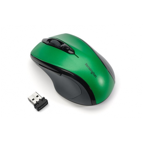 Kensington Pro Fit Mid-Size - Mouse - right-handed - optical - wireless - 2.4 GHz - USB wireless receiver - Emerald Green - 9