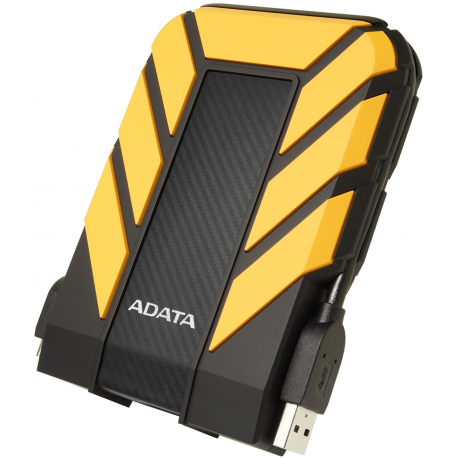 ADATA HD710P - Hard drive - 2 TB - external (portable) - 2.5" - USB 3.1 - yellow - 6
