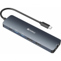 Sandberg - Docking station - USB-C - HDMI, DP - 100Mb LAN