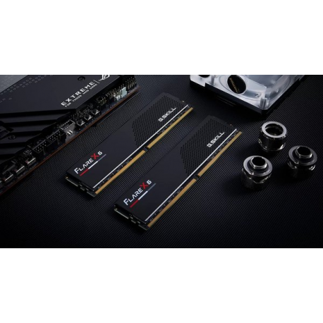 G.Skill Flare X5 - DDR5 - kit - 96 GB: 2 x 48 GB - DIMM 288-pin - 5600 MHz / PC5-44800 - CL40 - 1.25 V - unbuffered - on-die ECC - matte black - 2