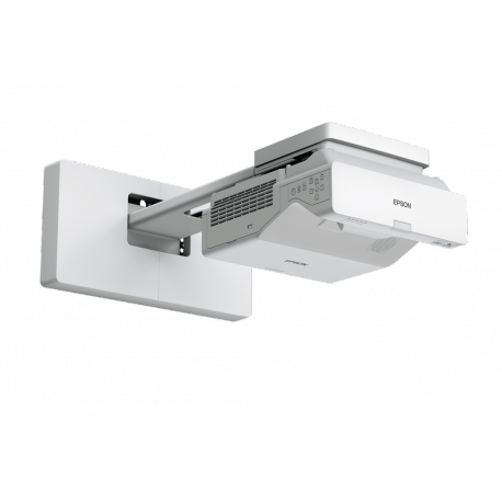 Epson EB-760WI - 3LCD projector - 4100 lumens (white) - 4100 lumens (colour) - WXGA (1280 x 800) - 16:10 - ultra short-throw lens - 802.11a / b / g / n / ac wireless / LAN / Miracast - white - 1