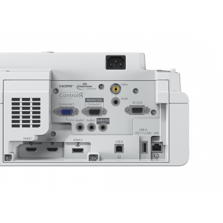 Epson EB-760WI - 3LCD projector - 4100 lumens (white) - 4100 lumens (colour) - WXGA (1280 x 800) - 16:10 - ultra short-throw lens - 802.11a / b / g / n / ac wireless / LAN / Miracast - white - 8