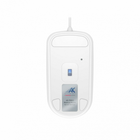 Active Key Medical AK-PMH3 - Mouse - scroll sensor - ergonomic - right and left-handed - optical - 3 buttons - wired - USB - white - 2