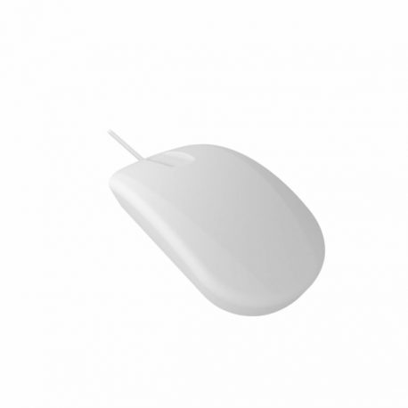 Active Key Medical AK-PMH3 - Mouse - scroll sensor - ergonomic - right and left-handed - optical - 3 buttons - wired - USB - white - 3
