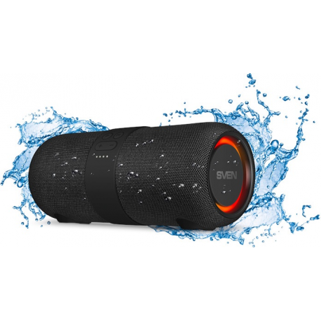 Speaker SVEN PS-340, black (24W, Waterproof (IPx6), TWS, Bluetooth, FM, USB - 0