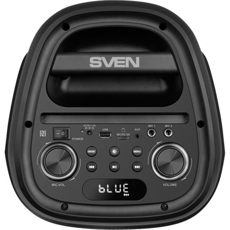 Speaker SVEN PS-800, black (100W, TWS, Bluetooth, FM, USB, microSD, LED-display - 5