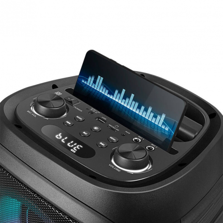Speaker SVEN PS-800, black (100W, TWS, Bluetooth, FM, USB, microSD, LED-display - 10