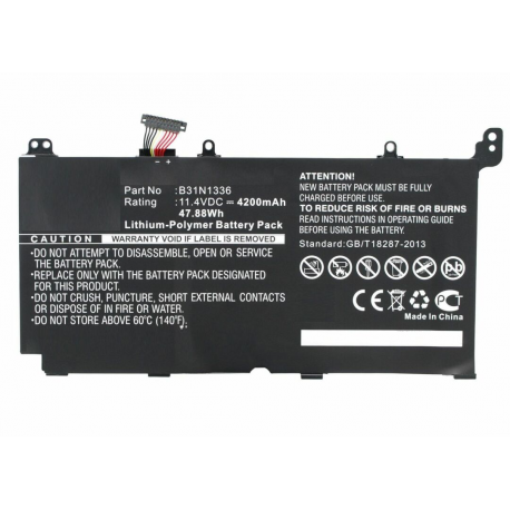 CoreParts - Laptop battery - lithium polymer - 4200 mAh - 47.9 Wh - black - for ASUS R553LN - 0