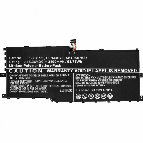 CoreParts - Laptop battery - lithium polymer - 3500 mAh - 53.8 Wh - black - 0