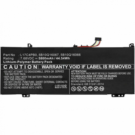 CoreParts - Laptop battery - Lithium Ion - 5800 mAh - 45 Wh - black - for Lenovo Flex 6-14ARR 81HA; 6-14IKB 81EM; IdeaPad 530S-15IKB 81EV - 0