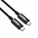 Club 3D - USB cable - 24 pin USB-C (M) to 24 pin USB-C (M) - USB4 Gen3x2 - 48 V - 5 A - 3 m - active, 4K120Hz support, 8K60Hz support, bi-directional, up to 240W power delivery support, extended power range (EPR), up to 40 Gbps data transfer rate