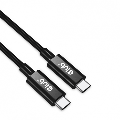 Club 3D - USB cable - 24 pin USB-C (M) to 24 pin USB-C (M) - USB4 Gen3x2 - 48 V - 5 A - 3 m - active, 4K120Hz support, 8K60Hz support, bi-directional, up to 240W power delivery support, extended power range (EPR), up to 40 Gbps data transfer rate - 7